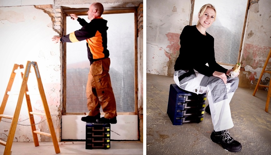 מערכת ניידת לאחסון רכיבים RAACO HANDYBOXXSER 4X4X4